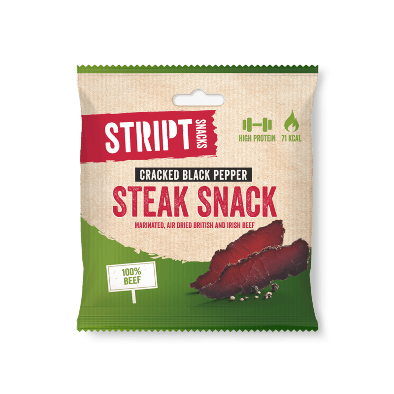 Stript Snack - Cracked Black Pepper Steak Snack
